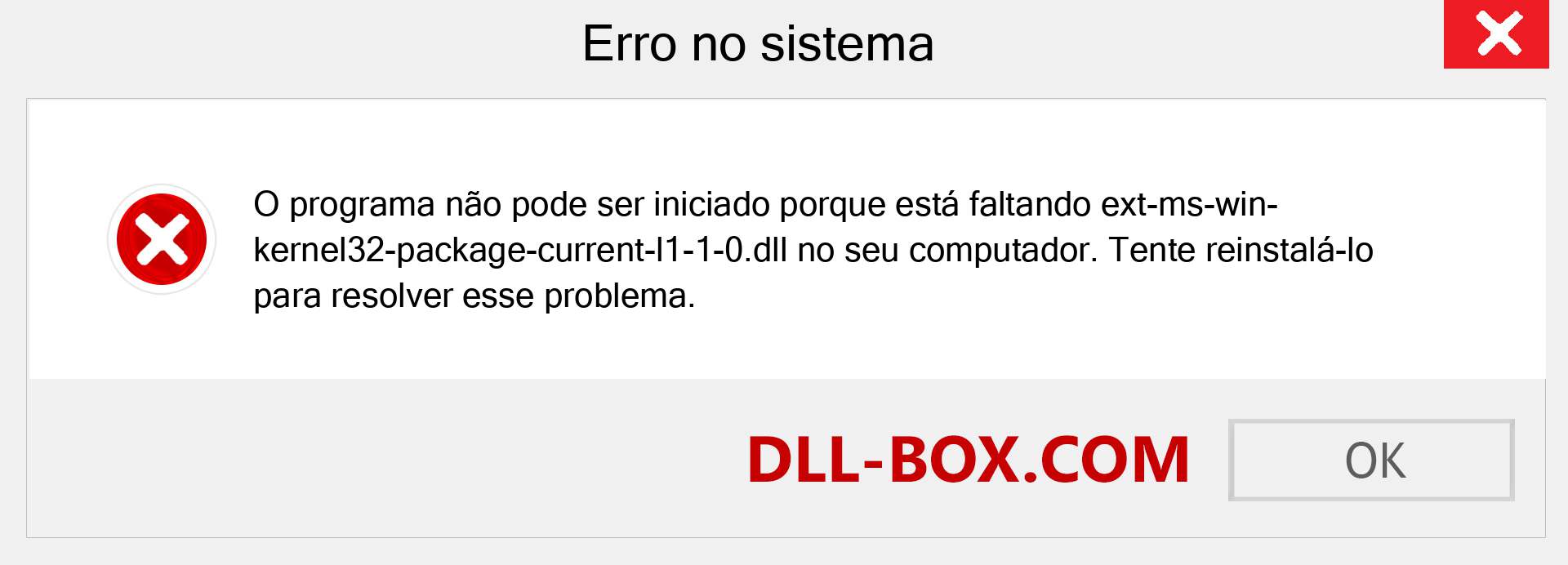 Arquivo ext-ms-win-kernel32-package-current-l1-1-0.dll ausente ?. Download para Windows 7, 8, 10 - Correção de erro ausente ext-ms-win-kernel32-package-current-l1-1-0 dll no Windows, fotos, imagens